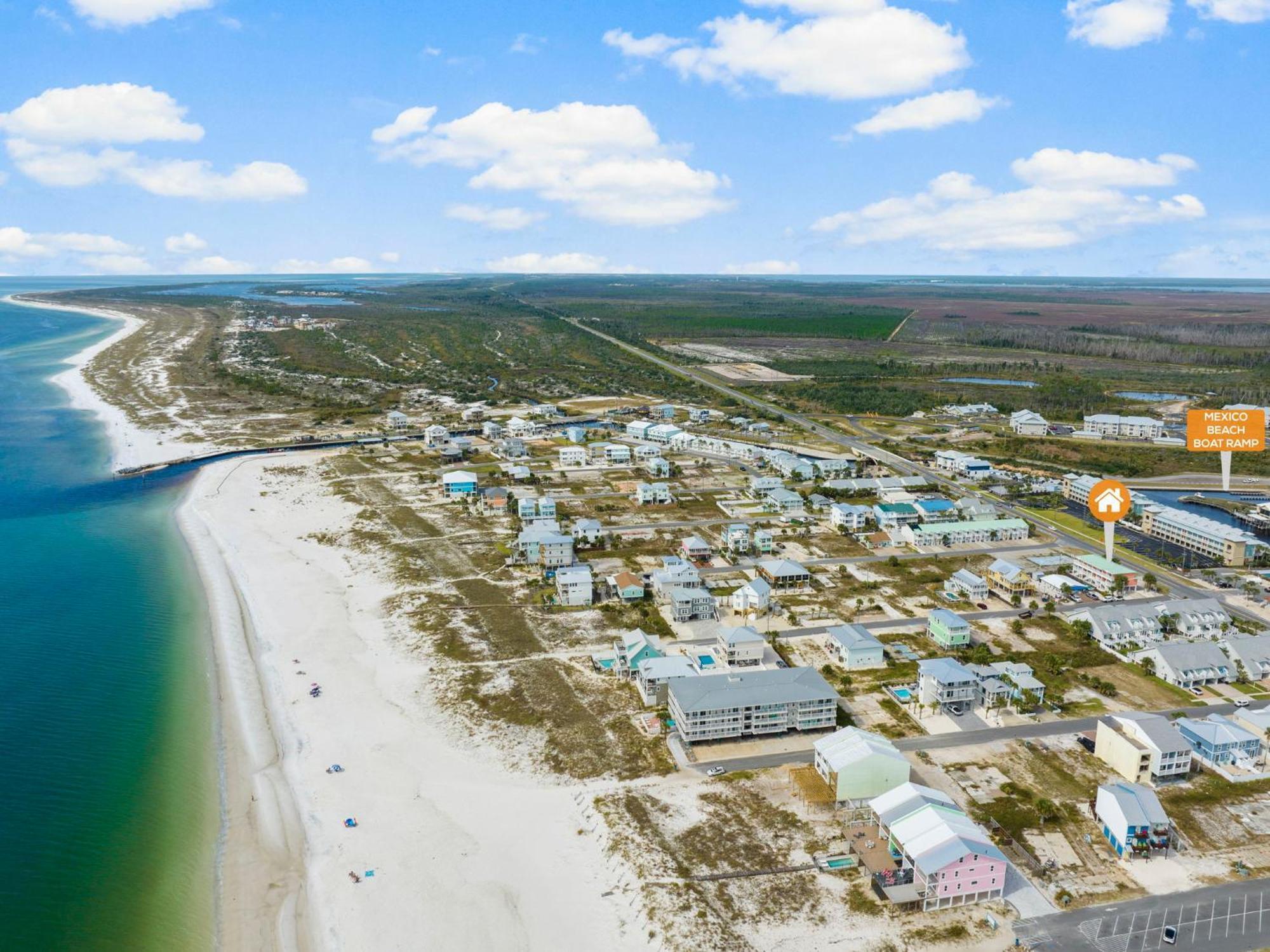 Sand Buckets Unit C, Ocean View Beach Townhouse Mexico Beach Exterior photo